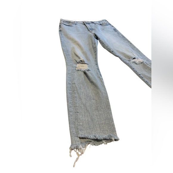 MOTHER The Stunner Zip Ankle Step Fray Jeans in Rolling in the Bushes Size 29 - Picture 3 of 10